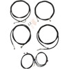 LA Choppers #LA-8054KT3-19B - Complete Plug-and-Play Cable Kit - 18" - 20" Handlebars - '17-'20 Touring - ABS - Black
