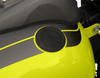 Drag Specialties Gas Cap - Vented Pop-Up - Black Wrinkle
