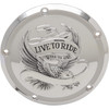 Drag Specialties - Derby Cover - Live to Ride - 5-Hole - Chrome - '15-'25 Harley-Davidson