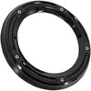 Trask #TM-0040BK - Assault Derby Cover with Window - Gloss Black - Big Twin
