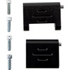 Rivco Products #HDPBLABK-RE - Passenger Floorboard Mounts - Black