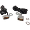 Drag Specialties - LED Handlebar Marker Lights - XL - Chrome/Amber