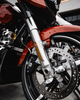 Custom Dynamics #CD-FORK-BCM-AC - LED Fork Light - Amber - Chrome