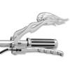 Drag Specialties - Mirrors - Flame - Side View - Oblong - Chrome - Pair