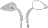 Mirror - Tear Drop - Chrome - Long Stem