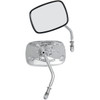 Drag Specialties - Mirrors - Live To Ride - Side View - Rectangle - Chrome - Pair