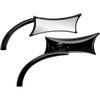 Arlen Ness #13-419 - Mirror - Micro - Four-Point - Side View - Rectangle - Black - Right