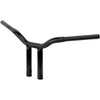 LA Choppers #LA-7337-08B - Kage Fighter Welded Straight-Riser Handlebar - One Piece - 8" - Black