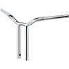 LA Choppers #LA-7337-10 - Kage Fighter Welded Straight-Riser Handlebar - One Piece - 10" - Chrome