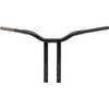 LA Choppers #LA-7337-14B - Kage Fighter Welded Straight-Riser Handlebar - One Piece - 14" - Black