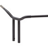 LA Choppers #LA-7337-14B - Kage Fighter Welded Straight-Riser Handlebar - One Piece - 14" - Black