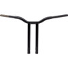 LA Choppers #LA-7337-16B - Kage Fighter Welded Straight-Riser Handlebar - One Piece - 16" - Black