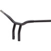 LA Choppers #LA-7338-10B - Kage Fighter Welded Bent-Riser Handlebar - One Piece - 10" - Black