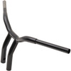 LA Choppers #LA-7338-10B - Kage Fighter Welded Bent-Riser Handlebar - One Piece - 10" - Black