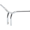 LA Choppers #LA-7338-12 - Kage Fighter Welded Bent-Riser Handlebar - One Piece - 12" - Chrome
