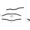 Khrome Werks #300905 - Street-X Handlebars - Low Bend - Black