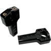 Joker Machine #03-864B - Dual Handlebar Riser Clamp Assembly - 4" - Harley Davidson - Black