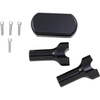 LA Choppers #LA-7442-04B - Solid Handlebar Riser & Top Clamp Kit - 4" - Black
