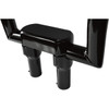 LA Choppers #LA-7442-04B - Solid Handlebar Riser & Top Clamp Kit - 4" - Black