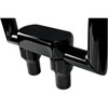 LA Choppers #LA-7446-03B - Hefty Handlebar Riser & Top Clamp Kit - 3" - Black