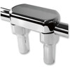 LA Choppers #LA-7446-04 - Hefty Handlebar Riser & Top Clamp Kit - 4" - Chrome