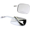 Drag Specialties - Mirrors - OEM - Side View - Rectangle - Chrome - Short - Pair
