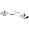 Drag Specialties - Mirrors - OEM - Side View - Rectangle - Chrome - Long - Pair
