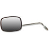 Emgo #20-21714 - Mirror - Side View - Plain Face/Rectangle - Short Stem - Left - Bolt-On - Each