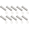 Drag Specialties - Pivot Pin/Clip Kit - Lever - 10 Pack - Chrome