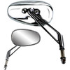 Parts Unlimited - Mirror - Side View - Teardrop - Short - Chrome