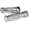Accutronix #GR100-IC - Custom Grips - Diamond - Cable - Chrome