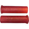 Emgo #42-21114 - Star Fire Flake Grips - Retro - Metal - 1" - Red