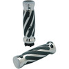 Pro-one Perf.mfg. #490010 - Custom Twisted Rubber Grips - Cable - Chrome