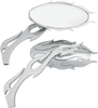 Flame Oval Mirror - Chrome