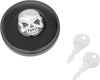 Vented Skull Locking Gas Cap - Black