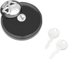 Drag Specialties Locking Gas Cap - Skull - Non-Vented - Gloss Black