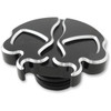Drag Specialties - Gas Cap - Non-Vented - Split Skull - Black