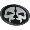 Drag Specialties - Fuel Door - Split Skull - Black with Chrome