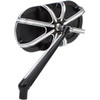 Arlen Ness #13-160 - Mirror - Side View - Caged Series/10 Gauge - Black - Left