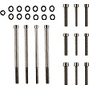 Drag Specialties - Bolt Kit - Outer Primary - Smooth/Socket-Head - Black/Chrome - M8
