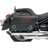Saddlemen #X021-05-0416 - Flame Saddlebag - Orange - Large