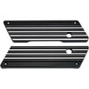 Joker Machine #04-50-1B - Finned Saddlebag Latch Covers - Black - FL '93-'13