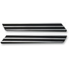 Joker Machine #04-501-2 - Saddlebag Latch Inserts - Black/Silver