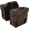 Burly Brand #B15-1002D - Throw-Over Saddlebag - Dark Oak