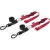 Powertye MFG. #29621-S - Cam Tie-Downs - 1-1/2" x 6-1/2' - Black/Red