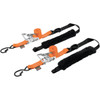 Powertye MFG. #30692-S - Deluxe Ratchet Tie-Downs - 1-1/2" x 6-1/2' - Orange