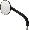 No. 7 Standard 3-1/4" Round Mirror - Black - Left