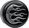 Horn Cover - Black with Chrome Flame