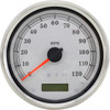 Drag Specialties - Electronic Speedometer - Silver - 120 MPH - HD
