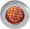 Snap-In Indicator Light - Amber - Stainless Steel Bezel